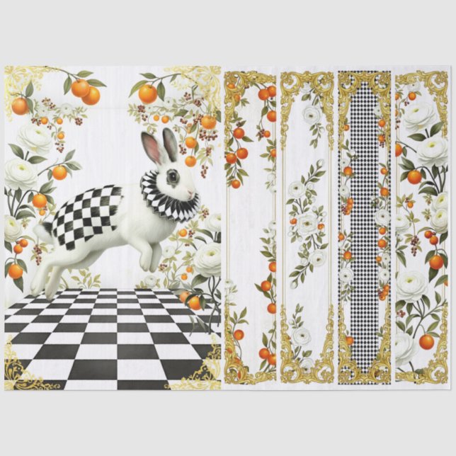 Papel De Seda Decoupage Curious Wonderland (Anverso)