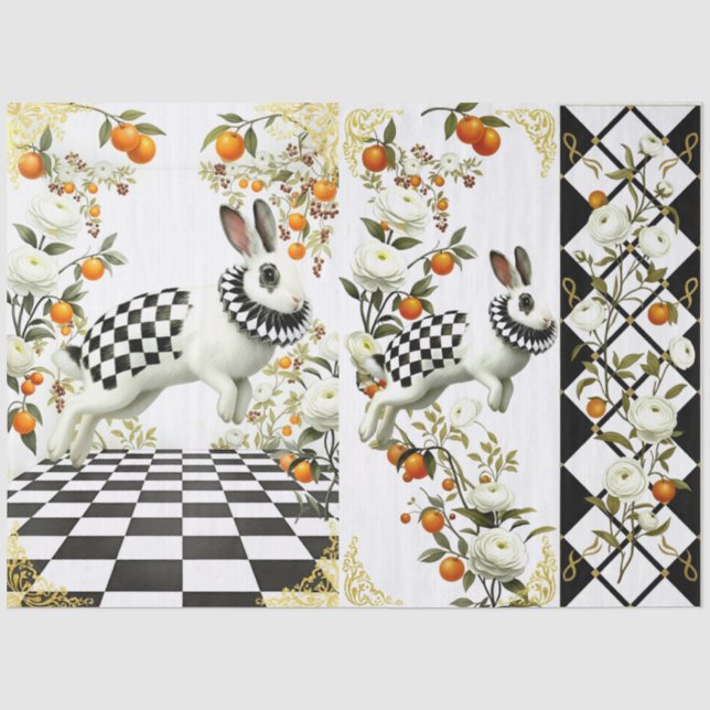 Papel De Seda Decoupage Curious Wonderland (Anverso)