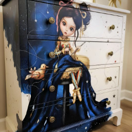 Papel De Seda Decoupage Dark Circus Doll