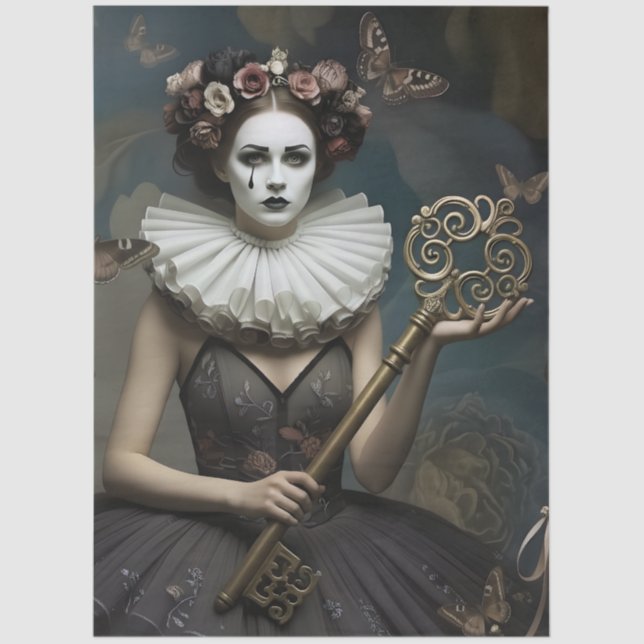 Papel De Seda decoupage Dark Poetic Imagery  (Anverso)