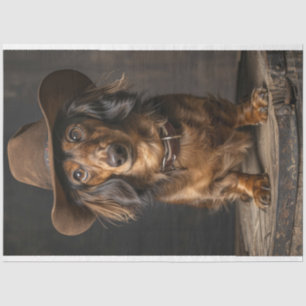 Papel De Seda Decoupage Dashaud sobre el canino de vacuno