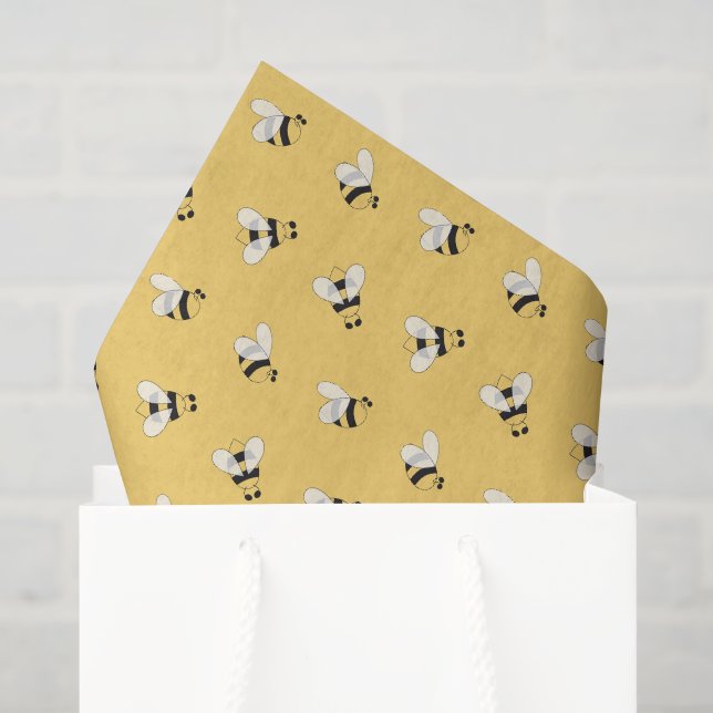 Papel de seda decoupage de abeja, papel de abeja m (Bolsa de regalo)