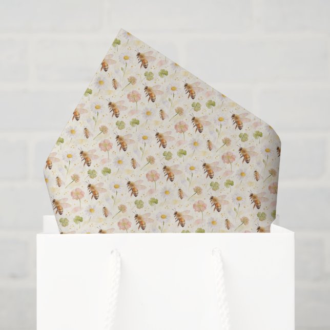 Papel de seda decoupage de abeja, papel de abeja m (Bolsa de regalo)