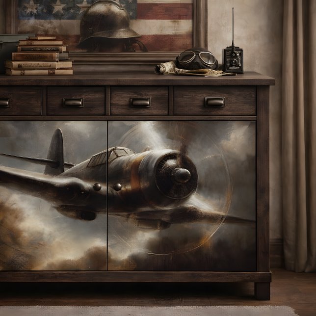 Papel De Seda Decoupage de Aeronaves Antiguas (Vintage Aircraft Decoupage Tissue Paper)