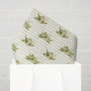 Papel de seda decoupage de aguacate, regalo de agu