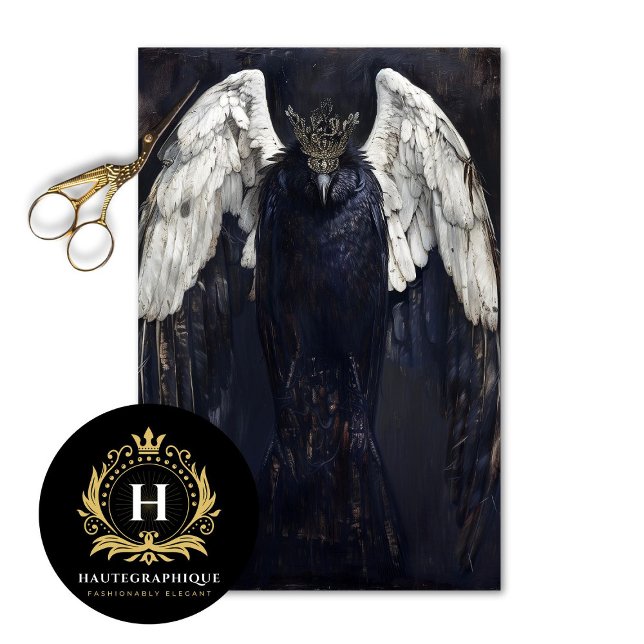 Papel De Seda Decoupage de Angel Raven Gótico (Subido por el creador)
