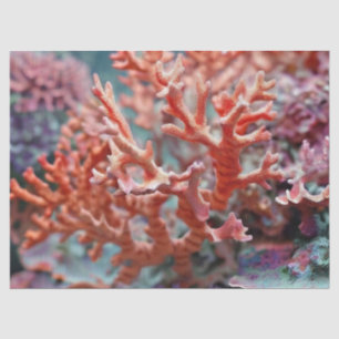 Papel De Seda Decoupage de Arrecife de Coral