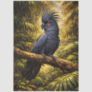 Papel De Seda Decoupage de Cacatúa de Palma
