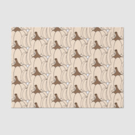 Papel de seda decoupage de calabazas blancas cremo