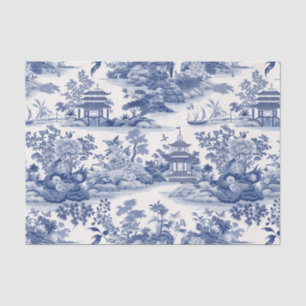 Papel De Seda Decoupage de Chinoiserie Asian Landscape Painting