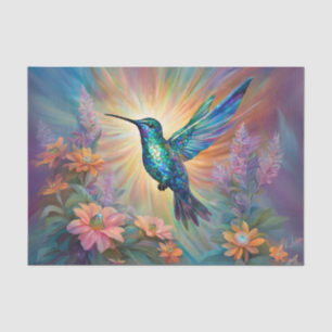 Papel De Seda Decoupage de Colibrí Irisado
