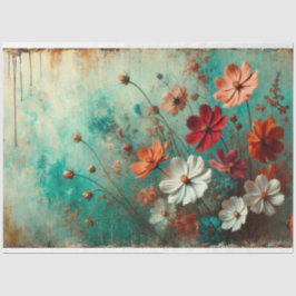 Papel De Seda Decoupage de Cosmos Flora y Fauna