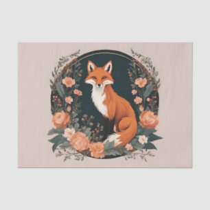 Papel De Seda Decoupage de Cottagecore Fox
