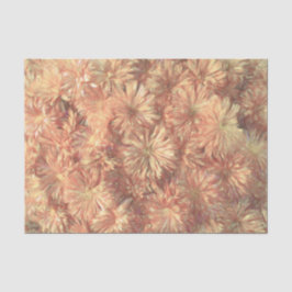 Papel De Seda Decoupage de Crisantemo Floral Rosa Amarillo
