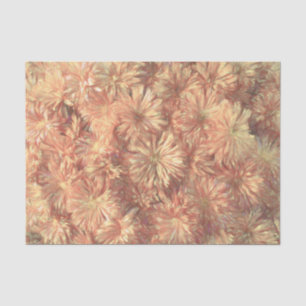 Papel De Seda Decoupage de Crisantemo Floral Rosa Amarillo