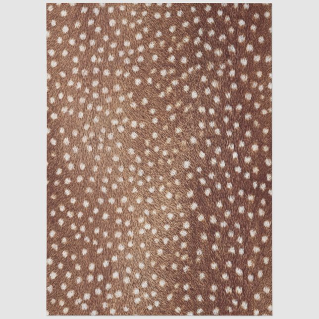 Papel De Seda Decoupage de Cuero de Ciervo con Manchas (Anverso)