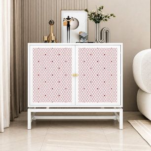 Papel de seda decoupage de encaje punteado rojo