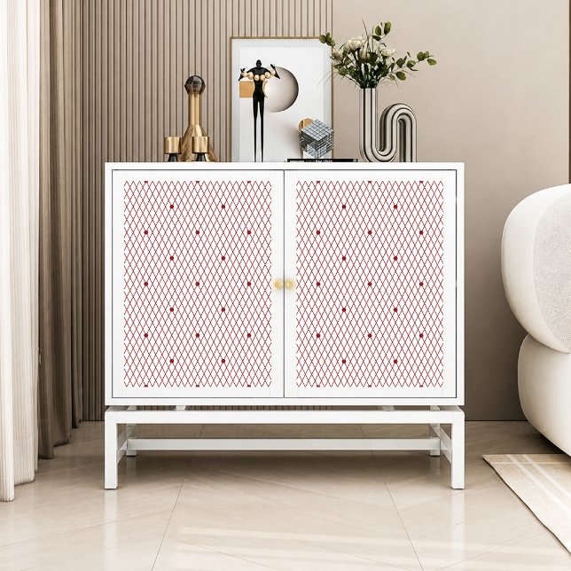 Papel de seda decoupage de encaje punteado rojo (Subido por el creador)