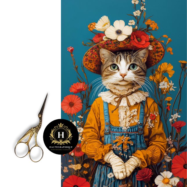 Papel De Seda Decoupage de Gato Rústico de Casa de Campo (Subido por el creador)
