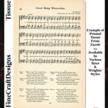 Decoupage de Good King Wenceslas Sheet Music DU5