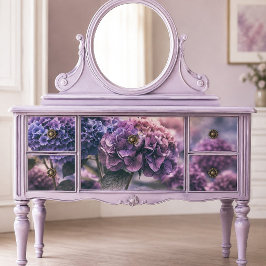 Papel De Seda Decoupage de Hortensia Morado Ciruela Vintage