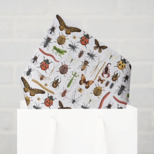 Papel De Seda Decoupage de Insectos Bugs