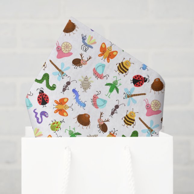 Papel De Seda Decoupage de Insectos Bugs (Bolsa de regalo)