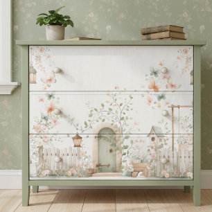 Papel De Seda Decoupage de Jardín Floral