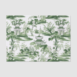 Papel De Seda Decoupage de la pintura del paisaje de Chinoiserie