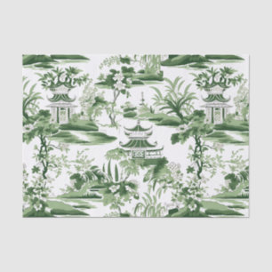 Papel De Seda Decoupage de la pintura del paisaje de Chinoiserie