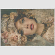 Decoupage de la Virgen de la Dama de la Preppy Fra