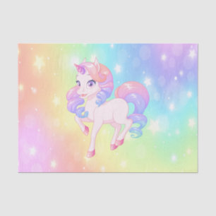 Papel De Seda Decoupage de las Estrellas del Arcoiris de Pony Pa