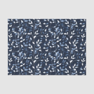 Papel De Seda Decoupage de las flores azules de bonito