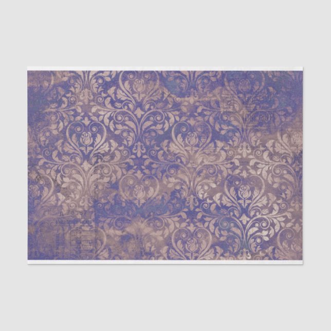 Papel De Seda Decoupage de Lavanda Mística (Anverso)