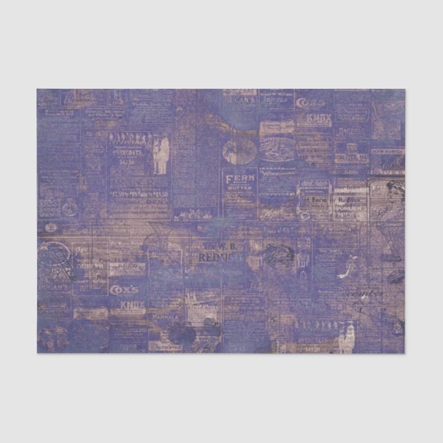 Papel De Seda Decoupage de Lavanda Mística (Anverso)