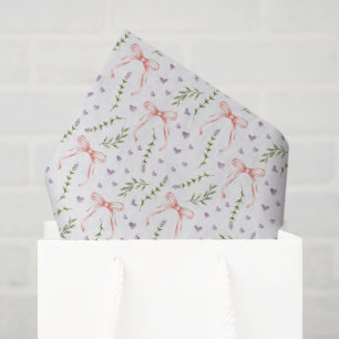 Papel De Seda Decoupage de Lazos Rosados