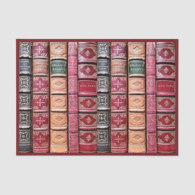 Papel De Seda Decoupage de libros antiguos (Ensayos en inglés) (Anverso)
