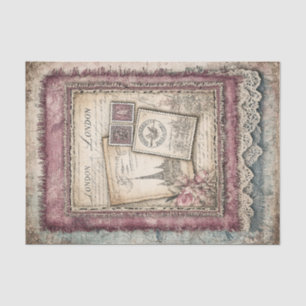 Papel De Seda Decoupage de Londres y Lace