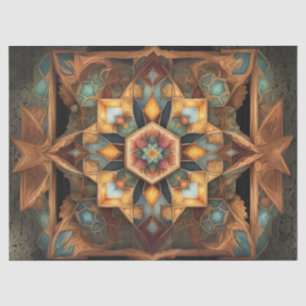 Papel De Seda Decoupage de mandala de colores suaves