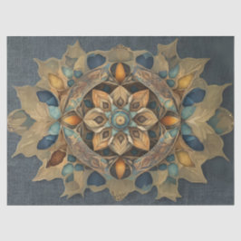 Papel De Seda Decoupage de mandala de colores sutiles