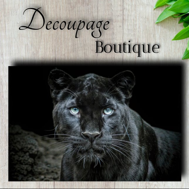 Papel De Seda Decoupage de Ojos de Obsidiana (Obsidian Eyes Decoupage Tissue Paper)
