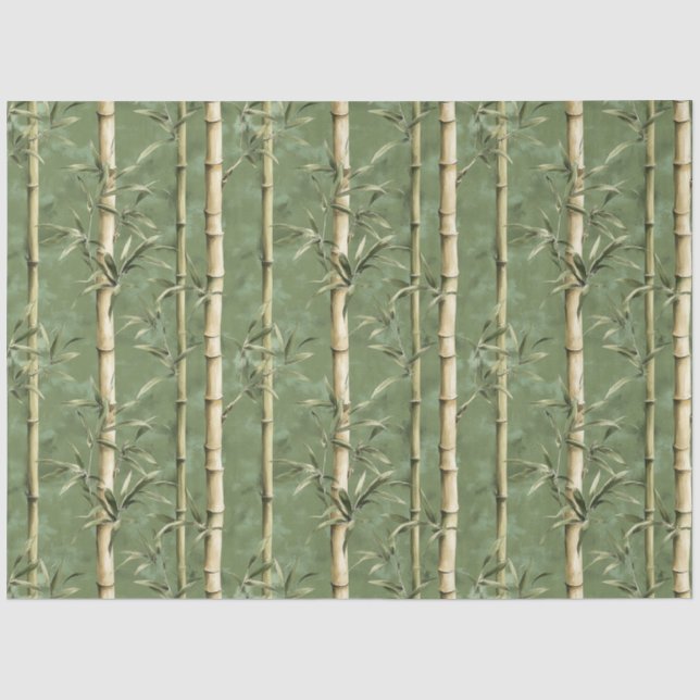 Papel De Seda Decoupage de patrón de bambú (Anverso)