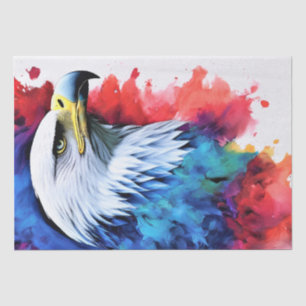 Papel De Seda Decoupage de pintura de águila acuarela