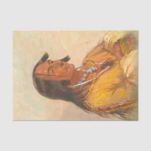 Papel De Seda Decoupage de pintura vintage nativa estadounidense