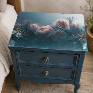 Papel De Seda Decoupage de Pradera de Peonía Rosada Iluminada po