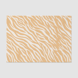 Papel De Seda Decoupage de rayas de tigre neutro beige blanco su
