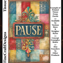 Decoupage de Shabby Chic Pause Vintage Rótulo DP5