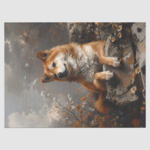 Papel De Seda Decoupage de Shiba Inu Regio