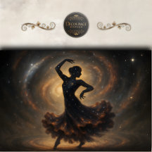 Decoupage de Silueta de Galaxia Bailarín Cósmico