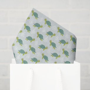 Papel de seda decoupage de tortuga, vida marina co